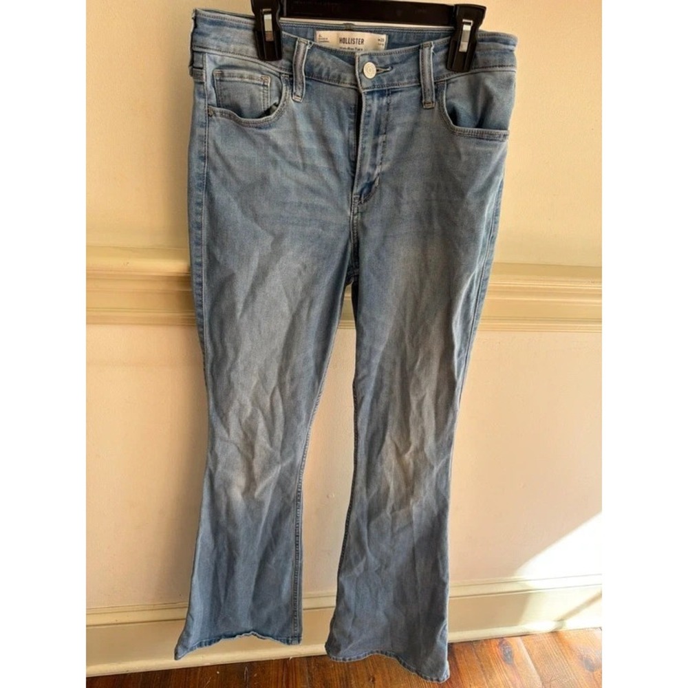 Hollister Women's High Rise Flare Denim Jeans 6L W28L